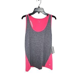 Gap Fit Womens Size Small Pink Gray Workout Tank NWT Excercise Gym